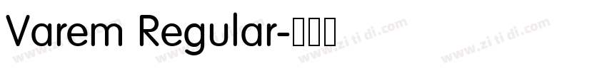 Varem Regular字体转换